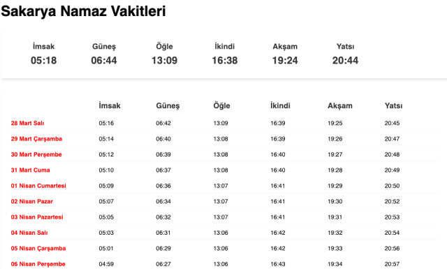 Tekirdağ, Sakarya, Yalova akşam ezanı saat kaçta? 27 Mart Tekirdağ, Sakarya, Yalova ezan vakitleri! Tekirdağ, Sakarya, Yalova iftar ne zaman?