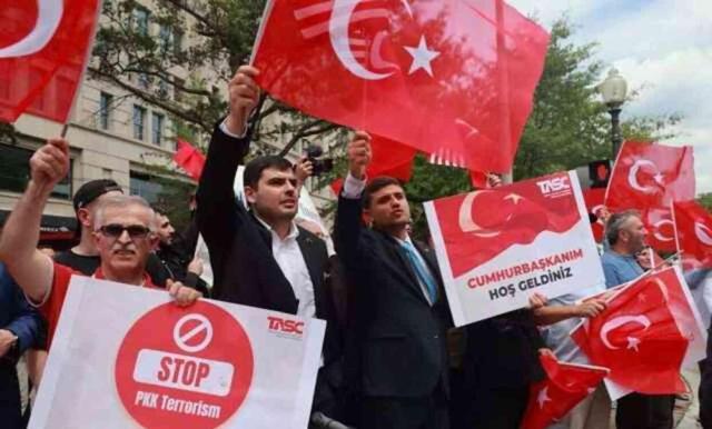 Cumhurbaşkanı Erdoğan, NATO zirvesi için ABD'de! İlk görüşmeyi Macaristan Başbakanı Orban ile yaptı