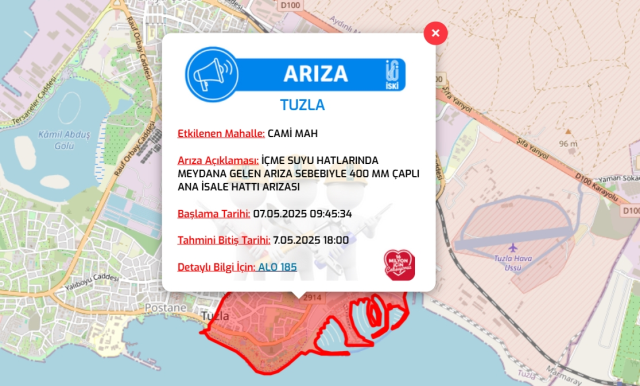 İstanbul TUZLA su kesintisi! 7-8 Mayıs İSKİ Tuzla su kesintisi ne zaman bitecek, sular ne zaman gelecek?