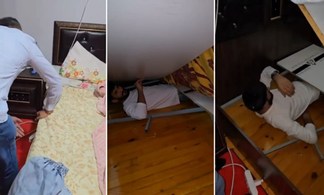 15 yıl hapis cezası bulunan hükümlü saklandığı yerde böyle yakalandı