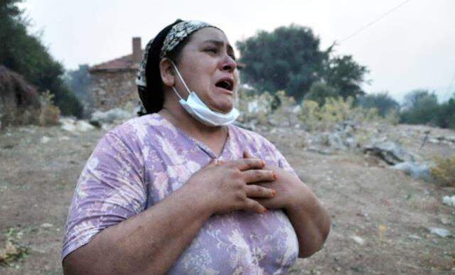 Milas'ın Beyciler köyünde yangın sabaha kadar sürdü! Köylüler adeta kabusu yaşadı