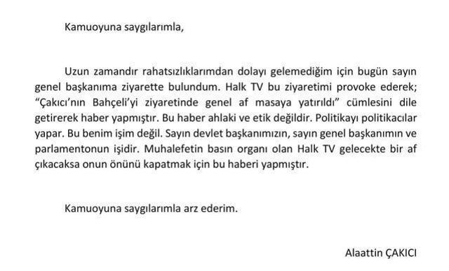 Alaattin Çakıcı, MHP lideri Bahçeli'yi ziyaret edip kol kola girdiği fotoğrafını paylaştı