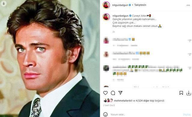 Cüneyt Arkın'ın ölümü sanat dünyasını yasa boğdu! Ünlülerden peş peşe paylaşımlar geldi