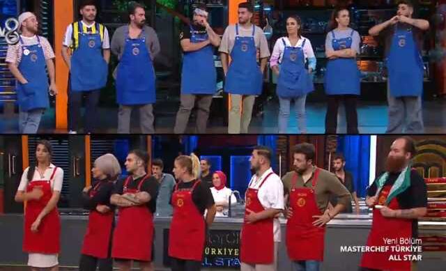 Mavi takım, Kırmızı takım kaptanı kim oldu? 25 Eylül MasterChef yeni takımlar ve kadroları!