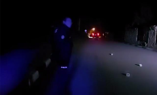 Kumarhane işletmecisi Halil Falyalı'nın suikasta uğradığı olay yerinden ilk görüntüler! 50 boş kovan bulundu