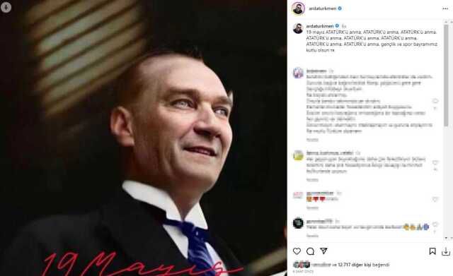 Ünlü isimlerin 19 Mayıs Atatürk'ü Anma Gençlik ve Spor Bayramı paylaşımları