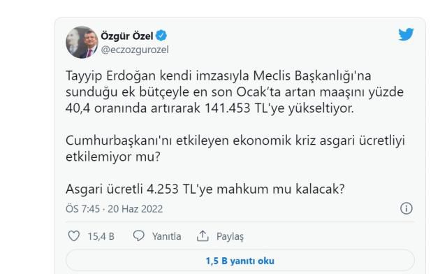 Cumhurbaşkanı Recep Tayyip Erdoğan maaşı ne kadar? Cumhurbaşkanı maaşı zamlandı mı?