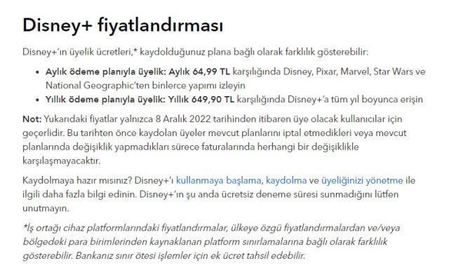 Disney Plus Türkiye zam mı geldi? 2023 Disney Plus ne kadar oldu? Disney Plus üyelik fiyatları!