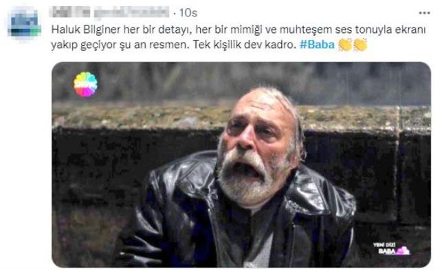 Yıllar sonra ekrana dönen Haluk Bilginer, Baba dizisindeki performansıyla alkış topladı