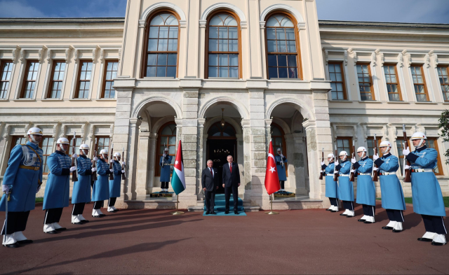 Erdoğan, Ürdün Kralı 2. Abdullah'ı Dolmabahçe'de ağırladı