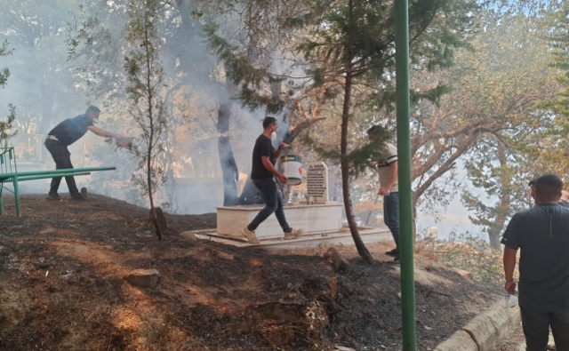 Hatay da yangın felaketini yaşıyor! Vatandaşların çığlıkları kulakları sağır etti