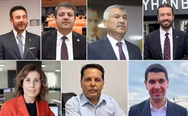 Soldan sağa sırasıyla: Rıza Akpolat, Abdurrahman Tutdere, Zeydan Karalar, Kadir Aydar, Oya Tekin, Ahmet Özer, Utku Caner Çaykara