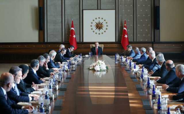 Cumhurbaşkanı Erdoğan TOBB Başkanı Hisarcıklıoğlu ve beraberindekileri kabul etti Açıklaması