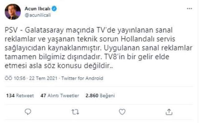 İllegal bahis reklamlarından kaynaklı yayının kesildiği iddialarına Acun Ilıcalı'dan cevap geldi