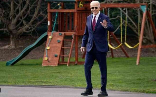 Başkan Biden'ın 'Maksimum Stabilite' sağlayan spor ayakkabıları, sosyal medyada günün konusu oldu: Air Bidens
