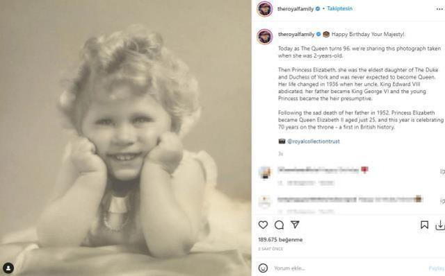 İngiltere Kraliçesi II. Elizabeth'in 96'ncı yaşına özel bebek üretildi