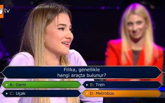 Matematik dünya üçüncüsü, 'Filika Hangi Araçta Bulunur' sorusuna 'Metrobüs' yanıtını vererek elendi