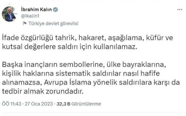 Dışişleri'nden Danimarka'ya tepki