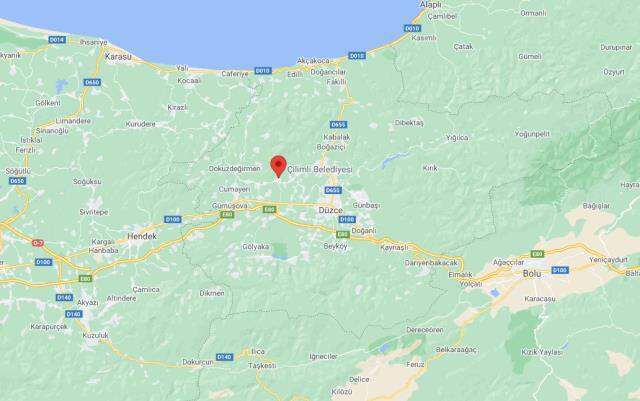 Çilimli nerede, haritadaki yeri neresi? 17 Kasım Çarşamba Düzce depremi nerede oldu? İçmeler köyü nerede?