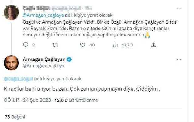 Armağan Çağlayan 'Bir Kira Bir Yuva' kampanyasına 1 milyon TL bağışladığı iddiasını yalanladı: İsim benzerliği