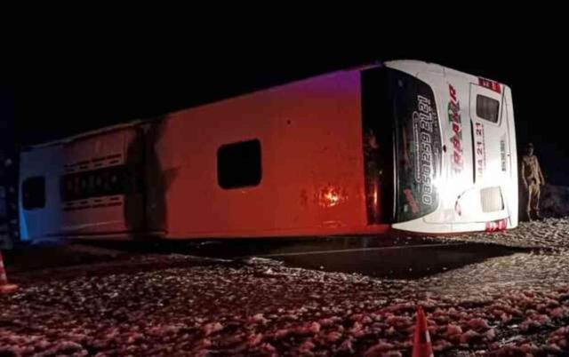 Bingöl'de Kontrolden Çıkan Otobüsün Yan Yattığı Kazada 16 Kişi Yaralandı