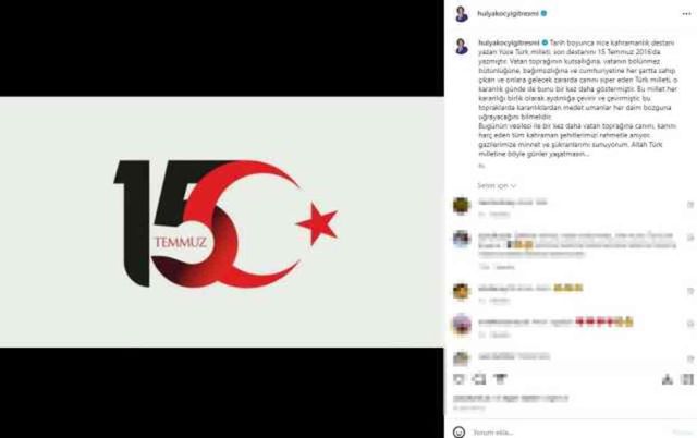 Ünlülerden, 15 Temmuz Demokrasi ve Milli Birlik Günü mesajları