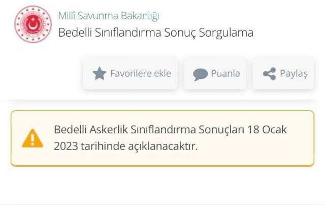 Bedelli askerlik sınıflandırma sonuçları belli oldu mu, NEREDEN BAKILIR? Bedelli askerlik sınıflandırma sonucu görüntüleme!