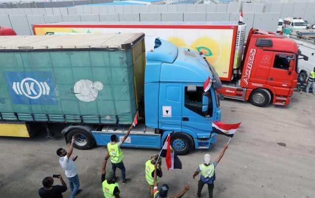 Gazze'ye insani yardım konvoyu geçti