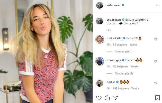 Ünlü oyuncu Seda Bakan imaj tazeledi: Bir süre sarışınım a dostlar!