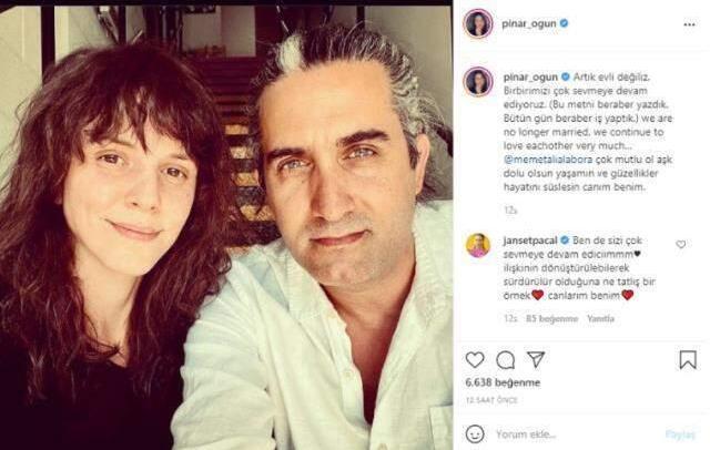 Memet Ali Alabora ile Pınar Öğün boşandı