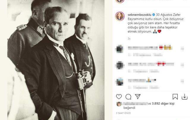 Ünlü isimlerden 30 Ağustos Zafer Bayramı paylaşımları