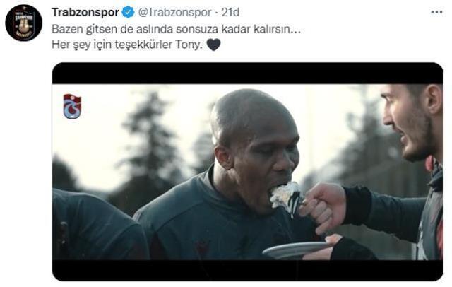 Trabzonspor'dan Nwakaeme'ye veda! Kulübün paylaştığı videoya taraftarlardan beğeni yağıyor