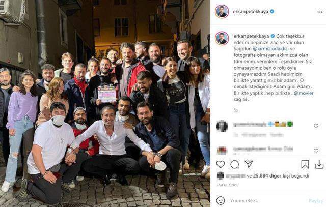 Kırmızı Oda'dan ayrılan Erkan Petekkaya, veda paylaşımı yaptı: Siz olmasaydınız rolü öyle oynayamazdım