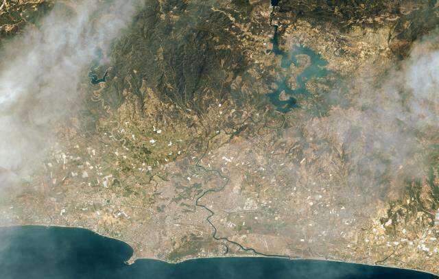 Manavgat ve Marmaris'teki orman yangınları Göktürk-1 ve Göktürk-2 uydularınca fotoğraflandı