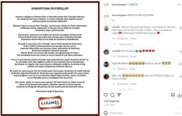 Sıla Türkoğlu başrol olduğu Emanet'te oynamayınca yerine dublörü oynatıldı! Yapım şirketi dava açıyor