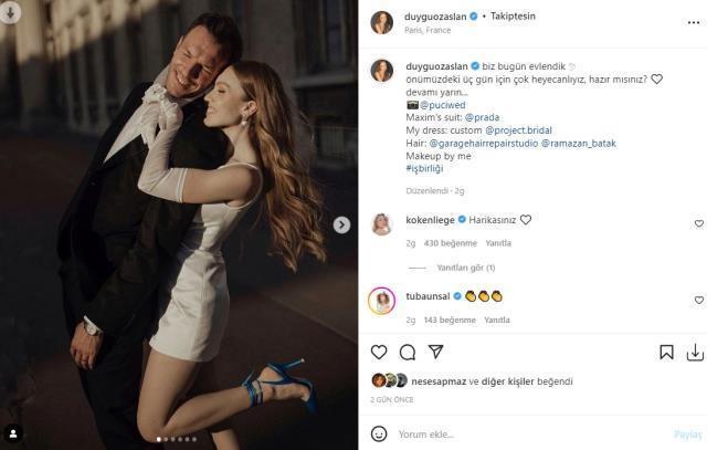 Düğün yemeği veren fenomen Duygu Özaslan, gelinliği altına 17 bin TL'lik ayakkabı giydi