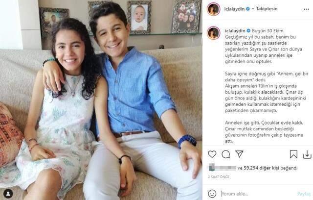 İzmir depreminde ikiz yeğenlerini kaybeden İclal Aydın, ölüm yıl dönümünde yaptığı paylaşımla duygulandırdı