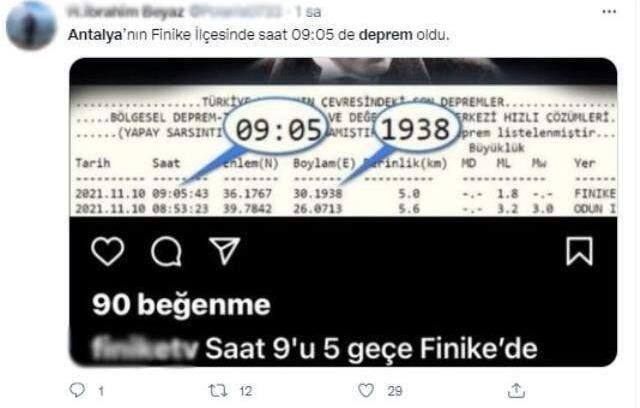 10 Kasım'da tüyleri diken diken eden deprem tesadüfü: Saat tam 9'u 5 geçe meydana geldi, koordinatı ise ''1938''