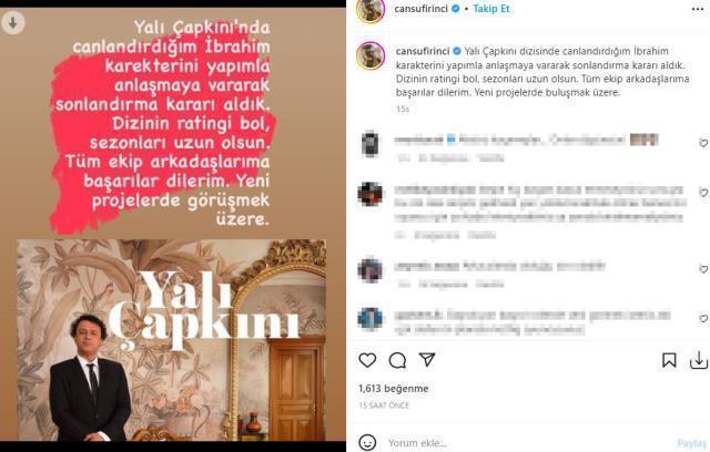 Yalı Çapkını Cansu Fırıncı neden yok? Yalı Çapkını Cansu Fırıncı diziden mi ayrıldı? Yalı Çapkını İbrahim neden yok?