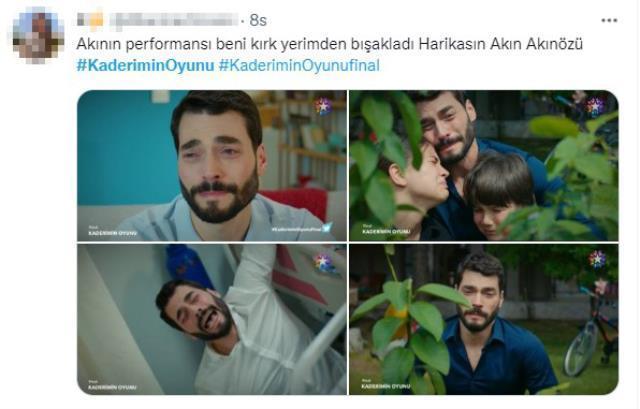 Akın Akınözü'nün final yapan Kaderim Oyunu dizisindeki performansı izleyicilerden tam not aldı