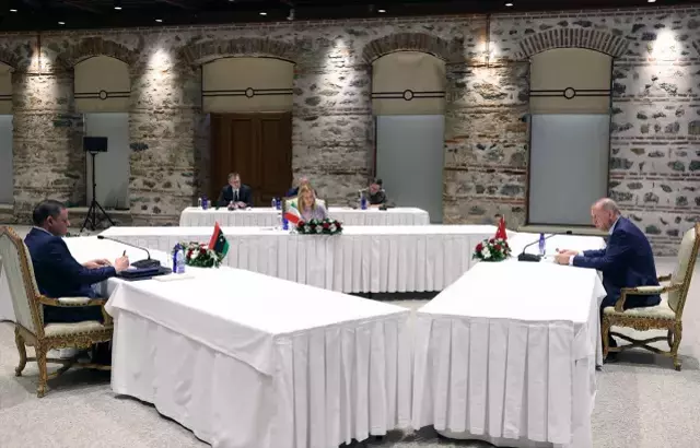 Cumhurbaşkanı Erdoğan, Meloni ve Dibeybe'yi kabul etti