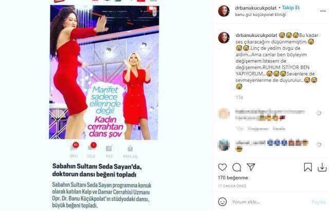 Seda Sayan'ın canlı yayınlanan programında Kalp ve Damar Cerrahi Uzmanı oryantal şov yaptı