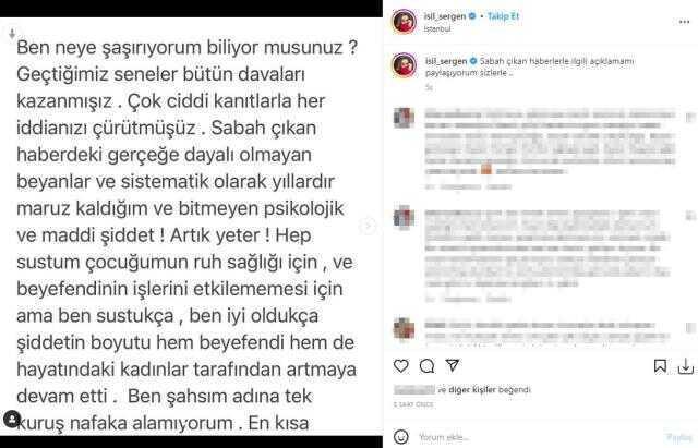 Burak Sergen nafakanın düşürülmesi için dava açtı, eski eşi ateş püskürdü: Şiddetin boyutu arttı