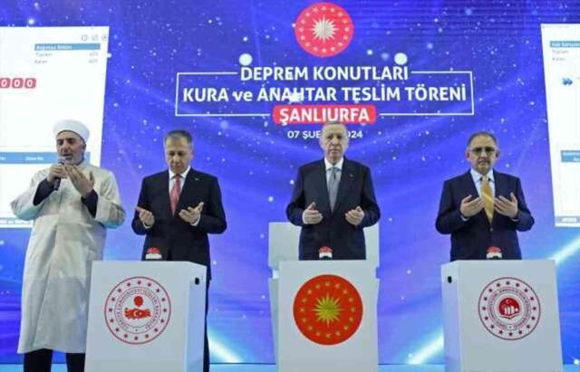 Cumhurbaşkanı Erdoğan: Şanlıurfa'da 1314 deprem konutunun anahtar teslimini yaptık