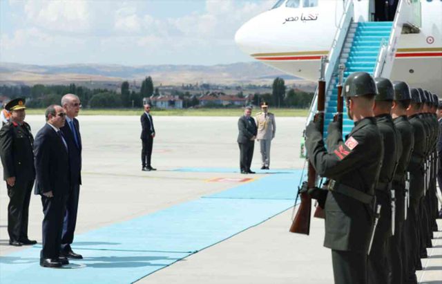 12 yıl sonra ilk ziyaret! Mısır Cumhurbaşkanı Sisi Ankara'da
