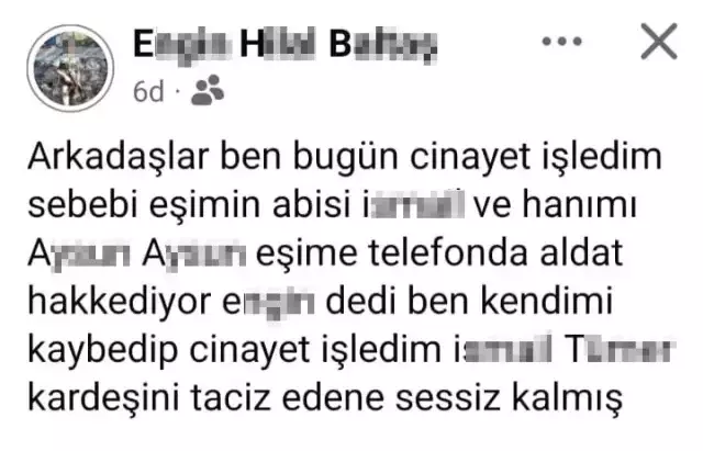 Eşini öldürüp cinayeti sosyal medyadan itiraf etti