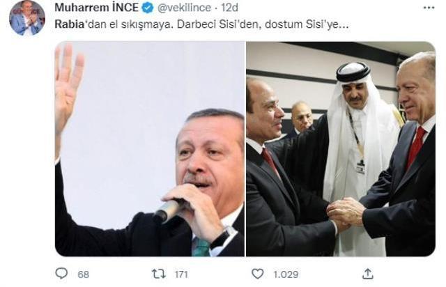 Cumhurbaşkanı Erdoğan'ın Sisi ile fotoğrafı sosyal medyanın dilinde! Herkes 3 sene önceki sözlerini hatırlattı