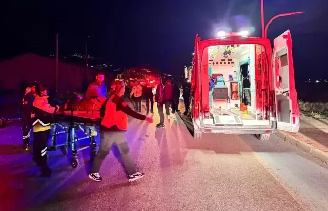 Kaza sonrası olay yerinden görünüm