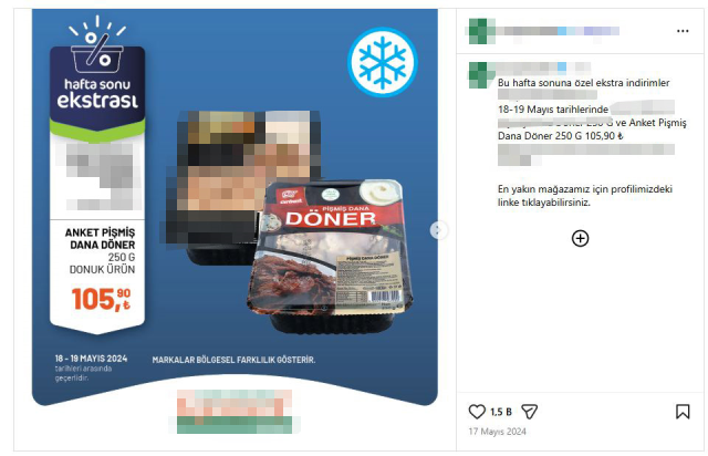 Zincir marketlerde 'Kampanyalı' satılan dönerden at ve eşek eti çıktı