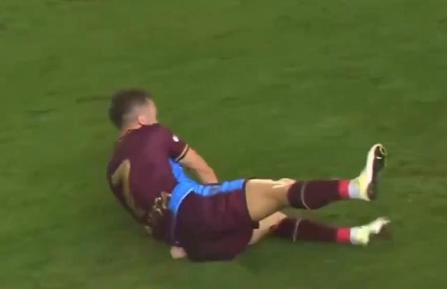 Trabzon'da yürekler ağza geldi! Acılar içinde yerde kalan Edin Visca, ambulansla hastaneye kaldırıldı